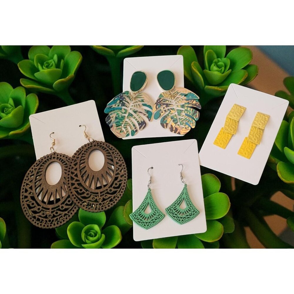 Set Of 4 Pairs of Unique Earrings (SKU #3086)